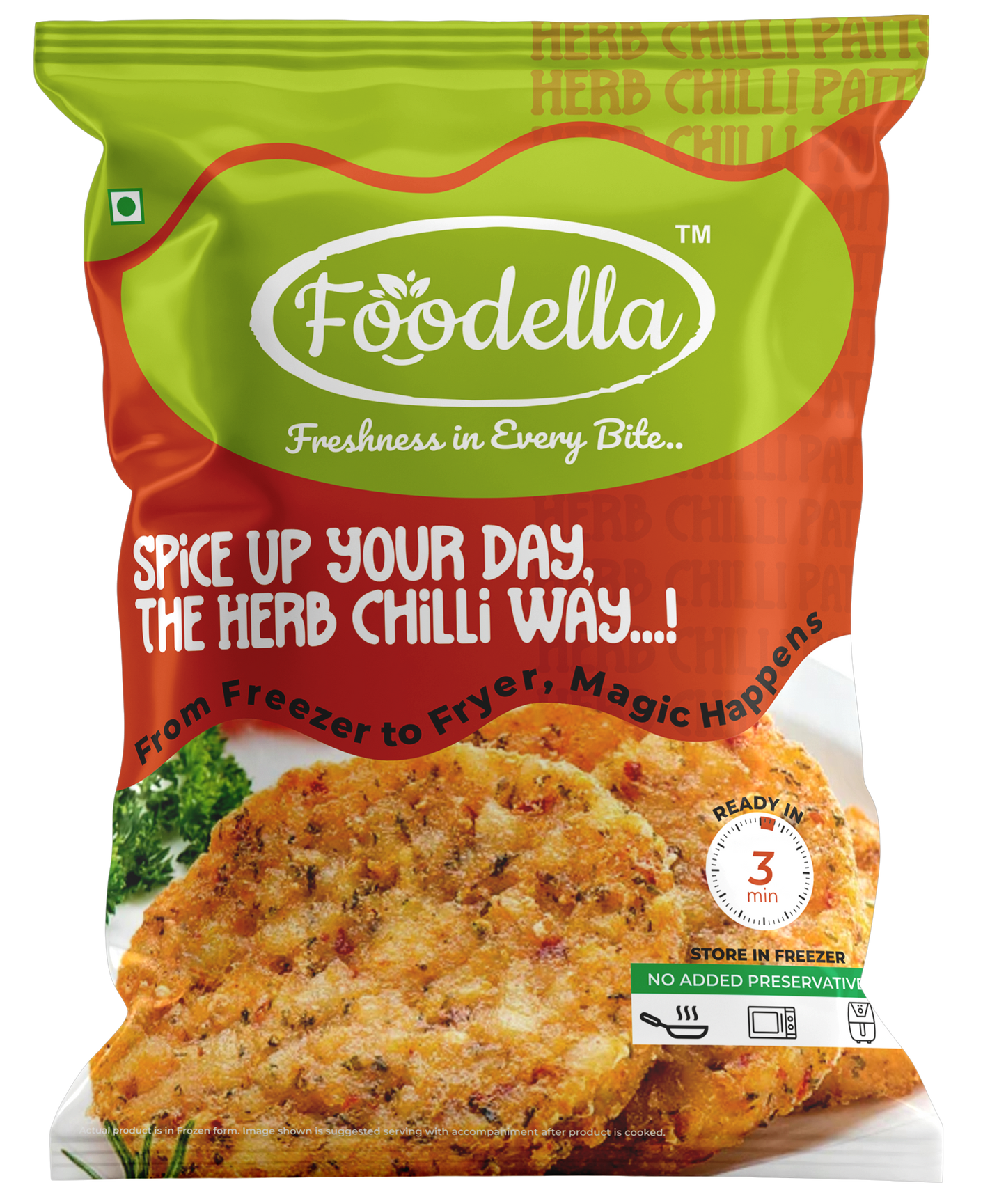 HERB CHILLI PATTY